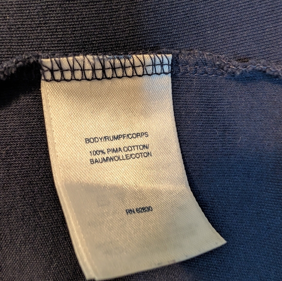 Lands End Cotton Navy Polo XL - Picture 10 of 11